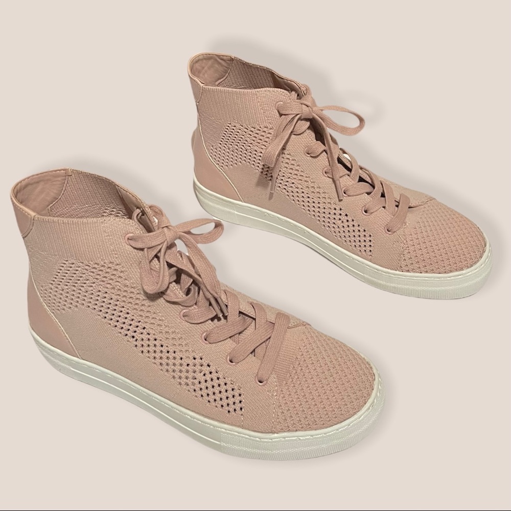 Madden Girl Knit High Top Sneaker Pink 9M